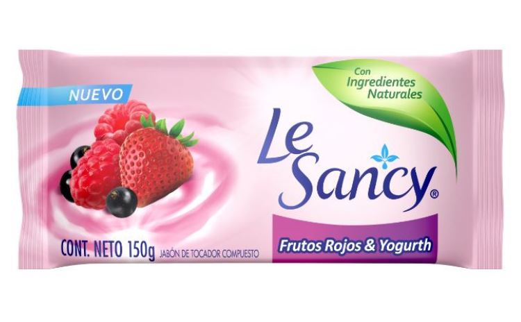 Jabon Lesancy Frutos Rojos y Yoghurt 90 g