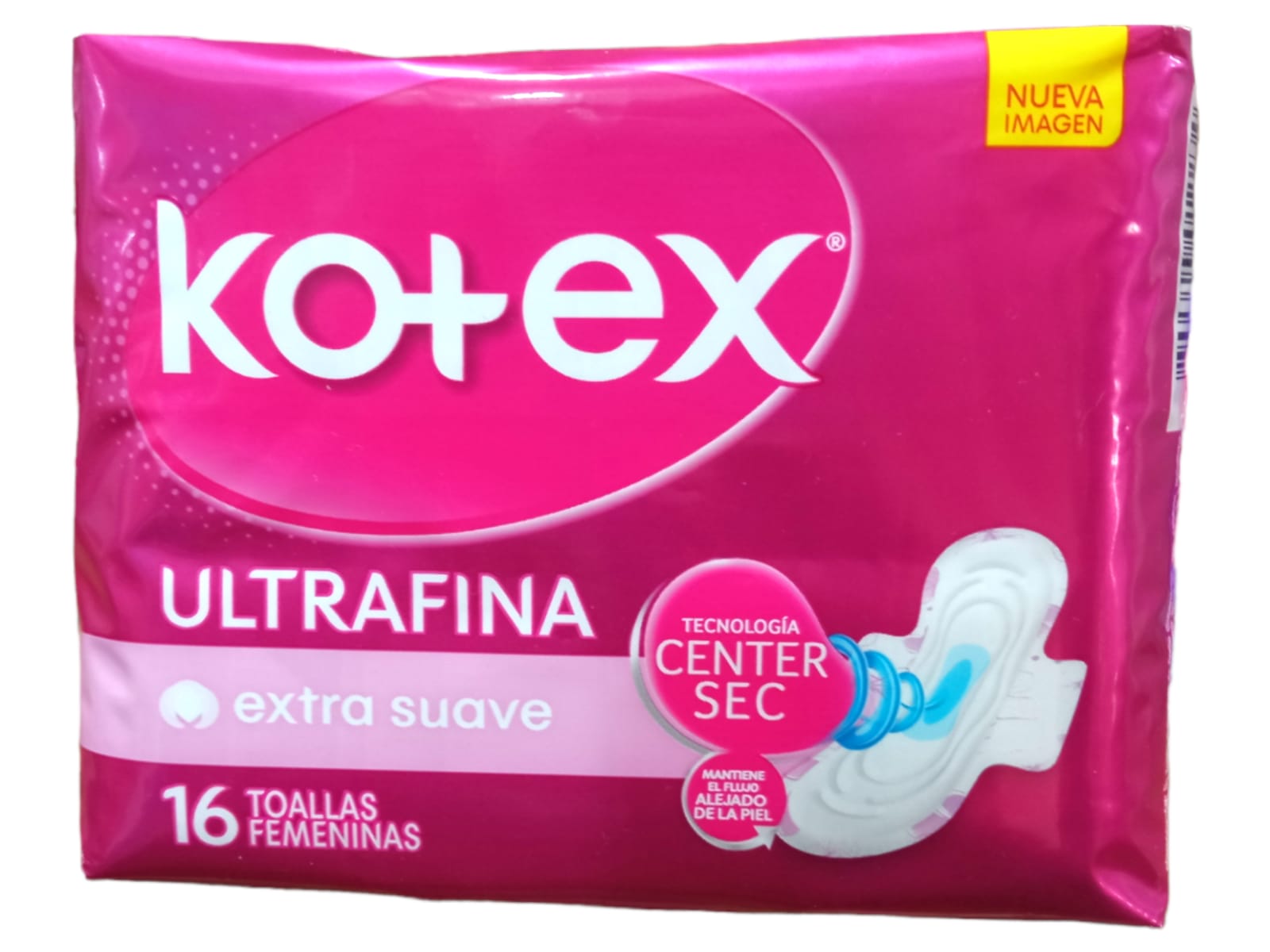 Toalla Higiénica Kotex Ultrafina Extra Suave 16und