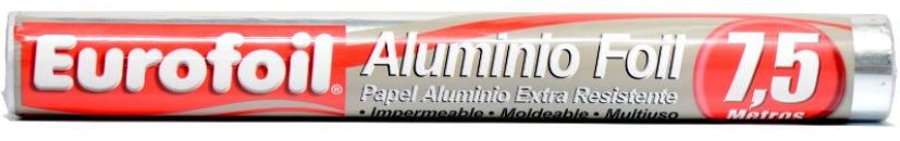 Papel Aluminio Eurofoil 7,5mts